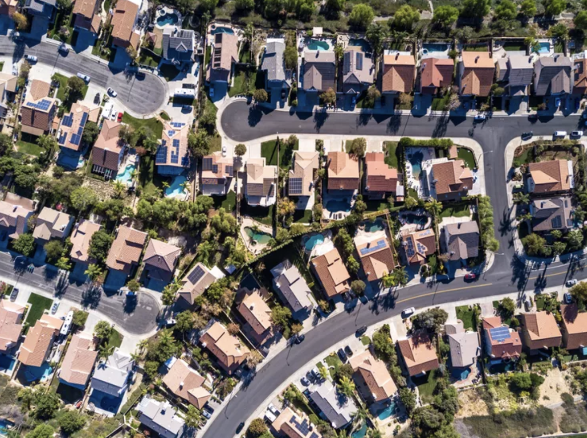 Homes, neighborhood